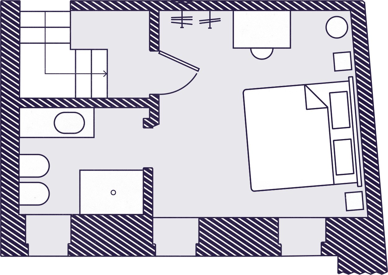 Camera della Colombaia - Pianta